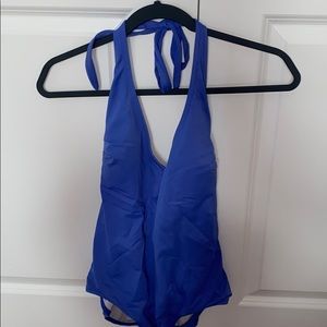 blue one piece PINK victoria secret bathing suit